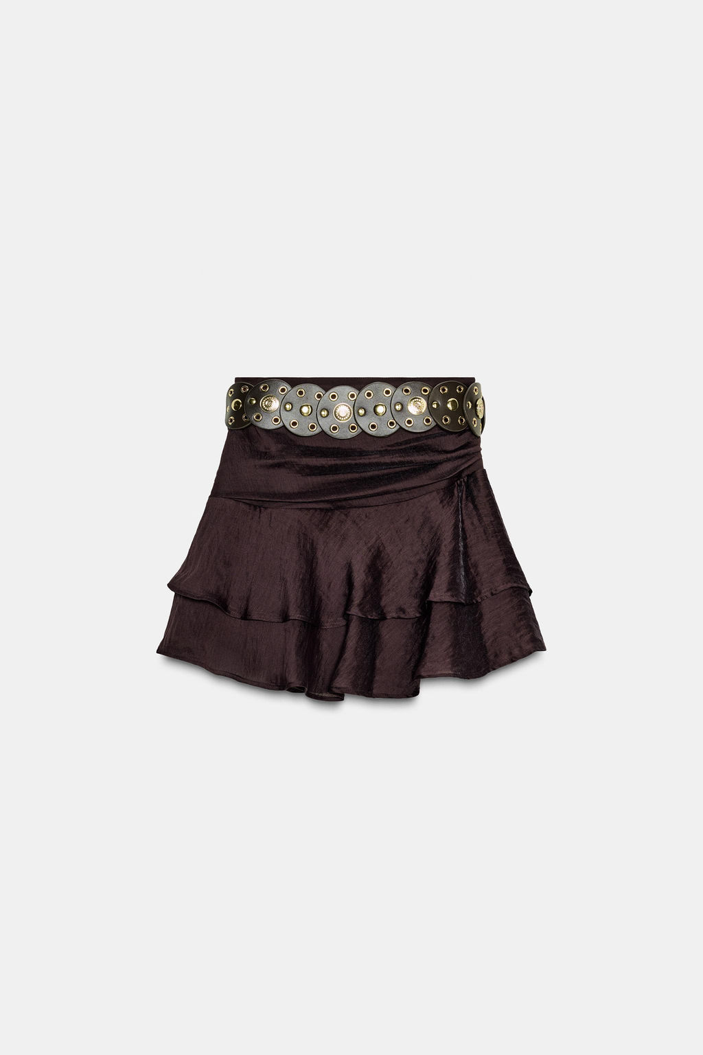 BELTED FRILL SKORT - Zara фото 7