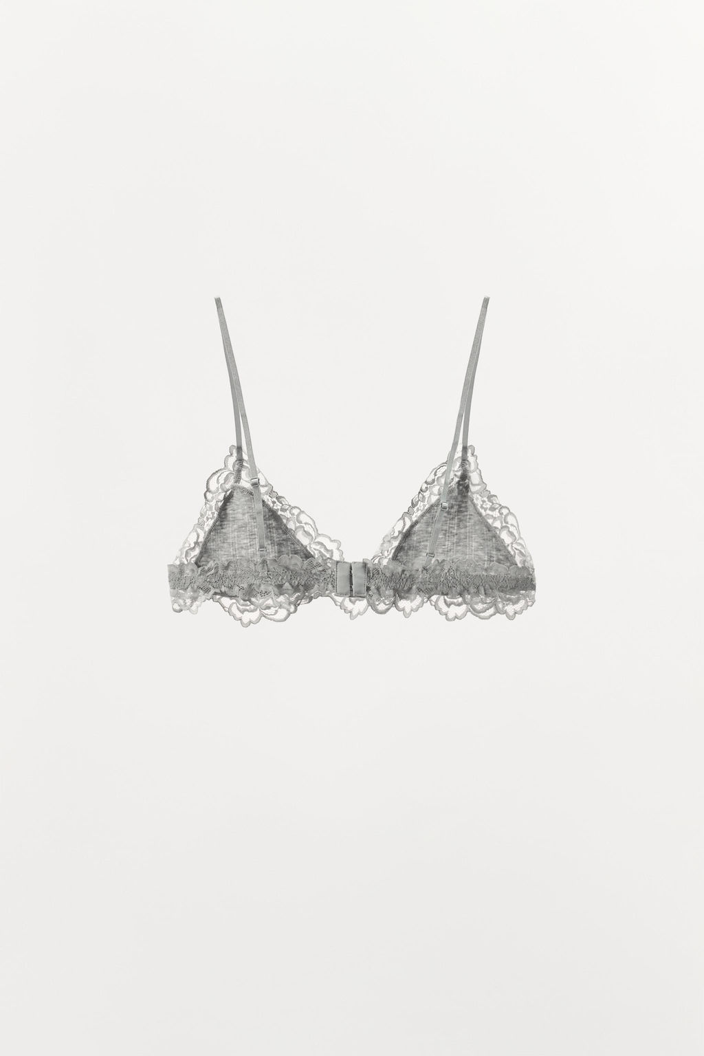 BRALETTE POINTELLE ENCAJE / Gris