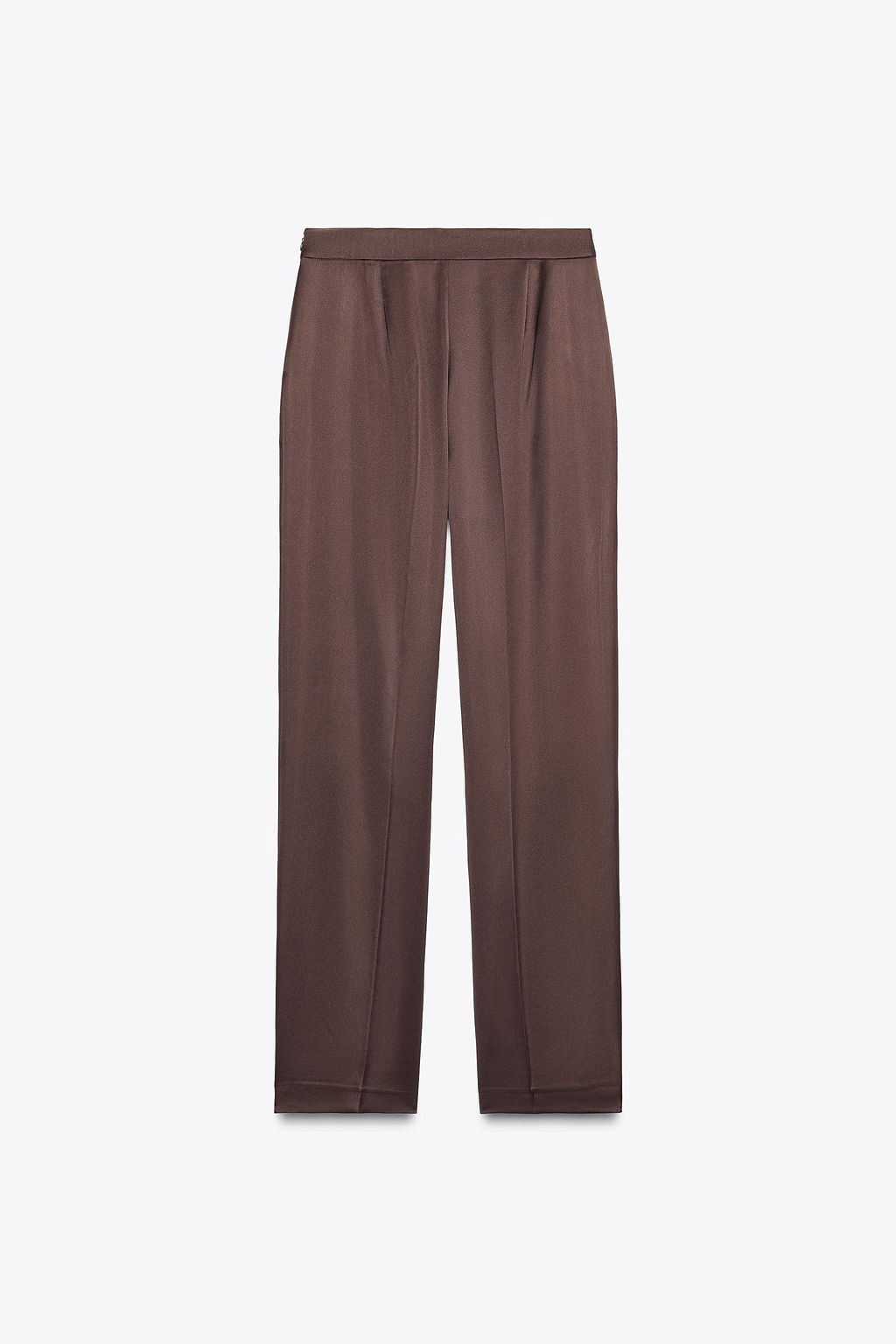SATIN STRAIGHT-LEG TROUSERS - Zara фото 8