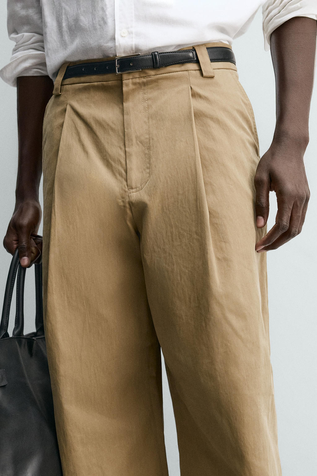 BARREL FIT PLEATED TROUSERS - Zara фото 14