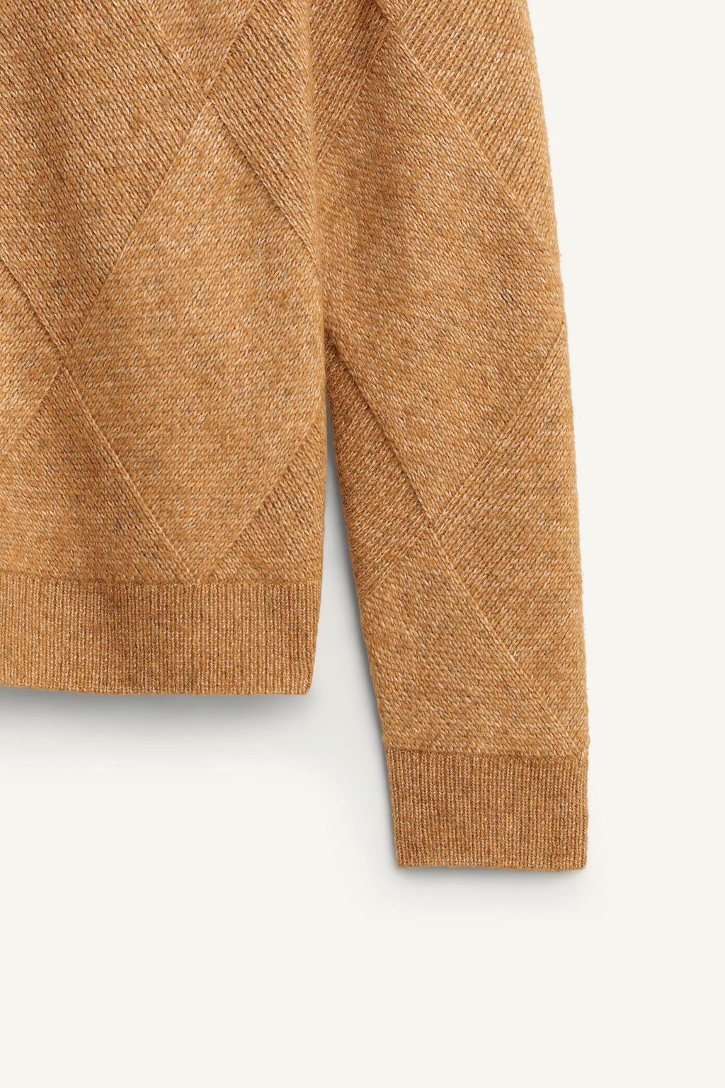 LIMITED EDITION GEOMETRIC JACQUARD SWEATER WITH SCARF - Zara фото 9