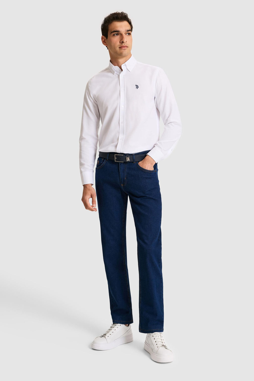 Erkek Beyaz Uzun Kollu Basic G_mlek - U.s. polo assn фото 4