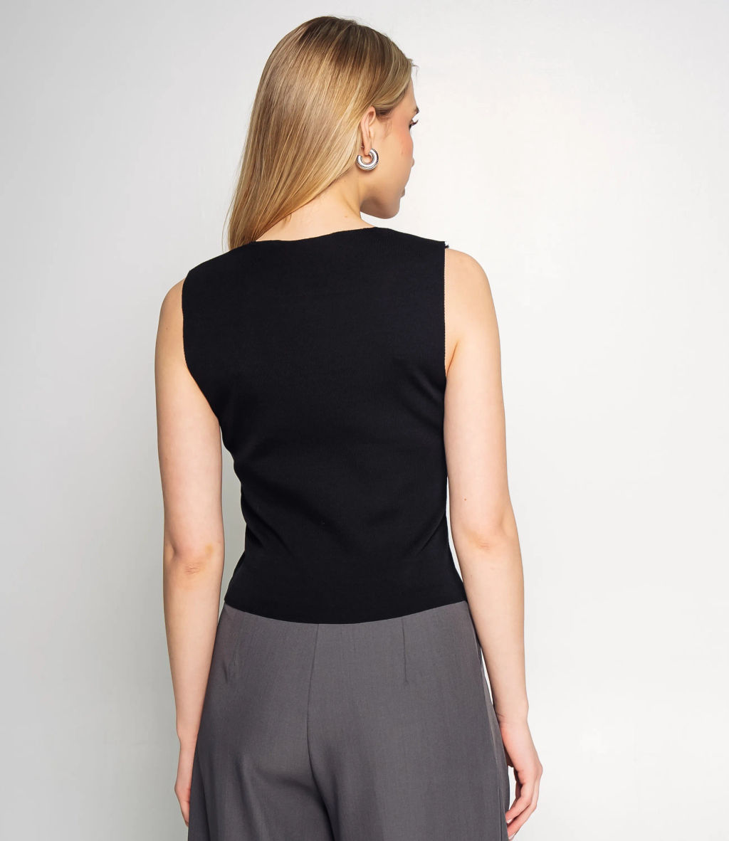 Жилет #КТ31050, чёрный - Dommod фото 3