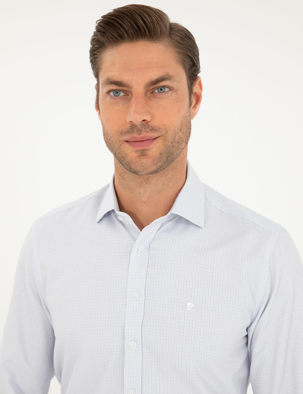 Lacivert Slim Fit Uzun Kollu G_mlek - Pierre cardin фото 2