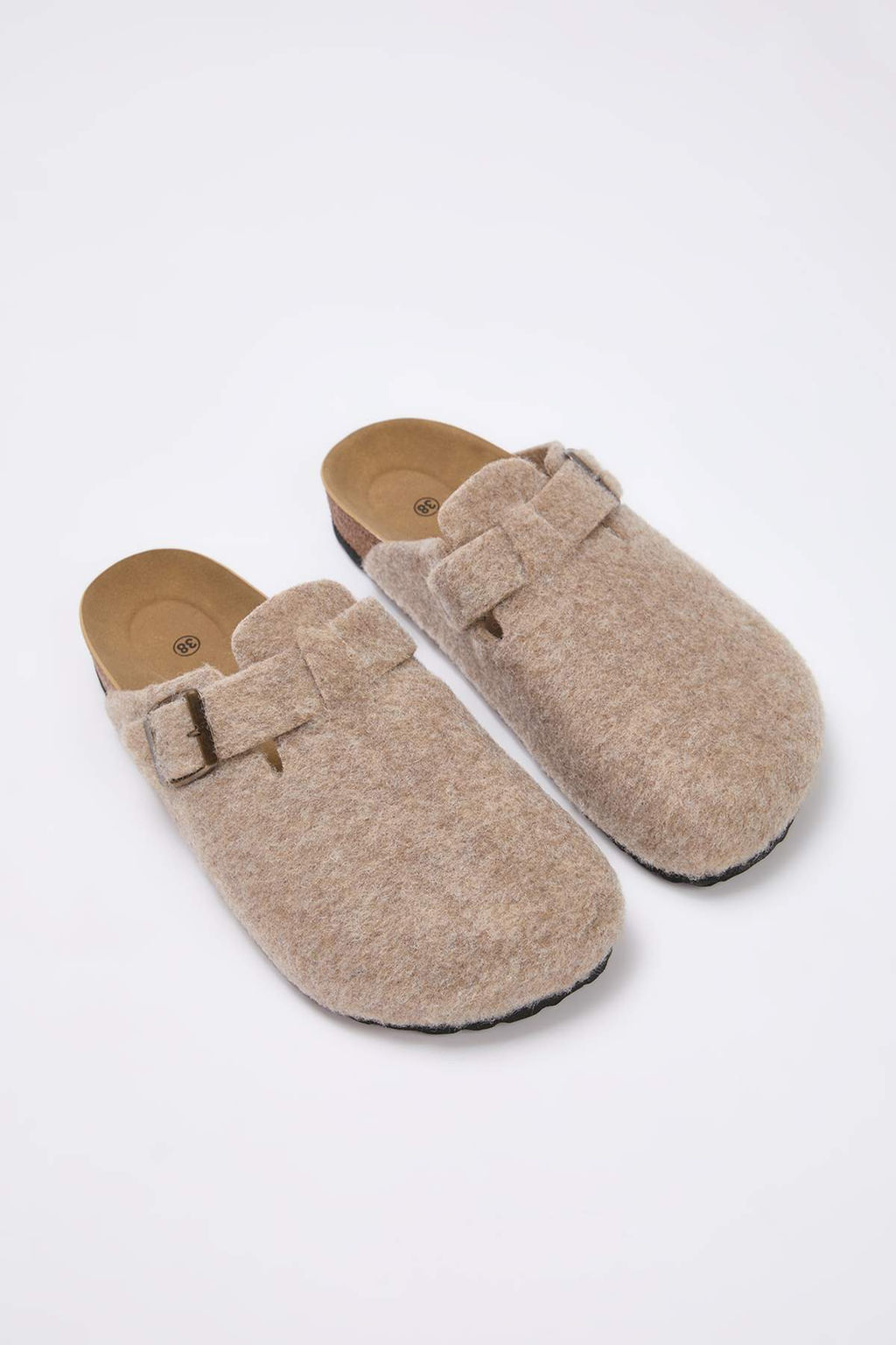 Trendyol Shoes Kahverengi Duz Kad?n Sabo Terlik TAKSS25TE00001 - Trendyolmilla фото 15