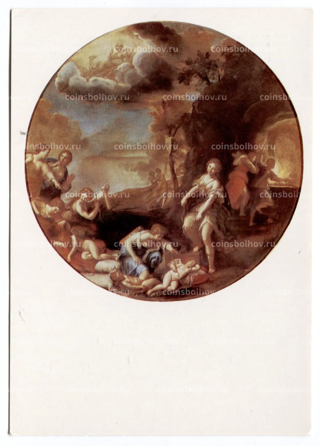 Открытка живопись Франческо Альбани Триумф Дианы