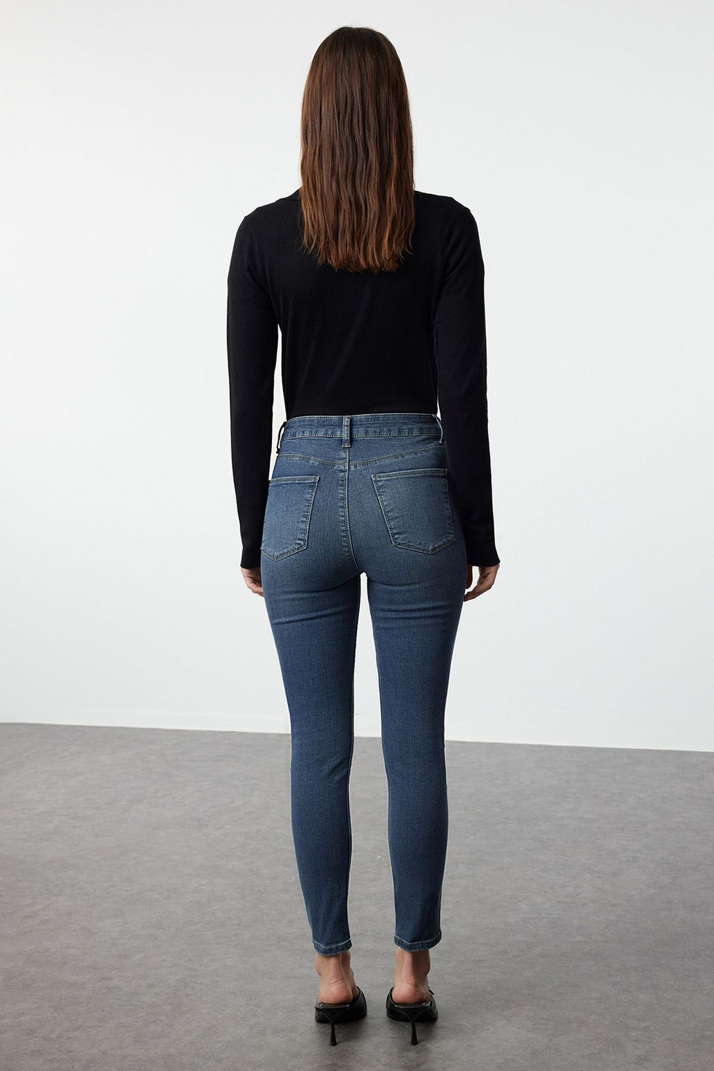Mavi Yuksek Bel Skinny Jeans TWOAW24JE00066 - Trendyolmilla фото 5