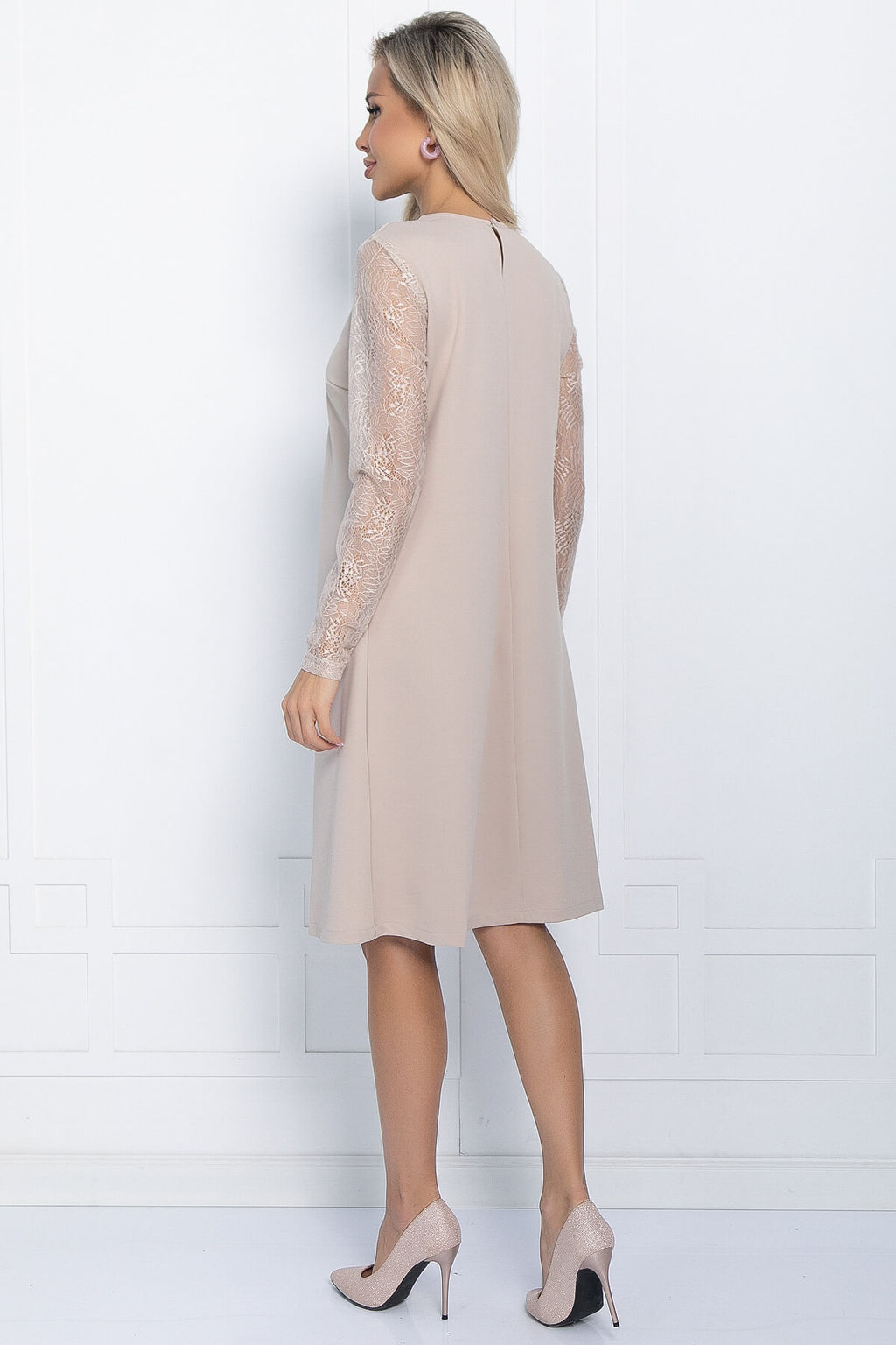 Платье Кружевная нежность (бежевое) П11397 - Lt collection фото 2