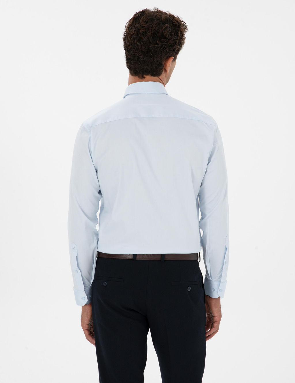 A__k Mavi Slim Fit Uzun Kollu G_mlek - Pierre cardin фото 5