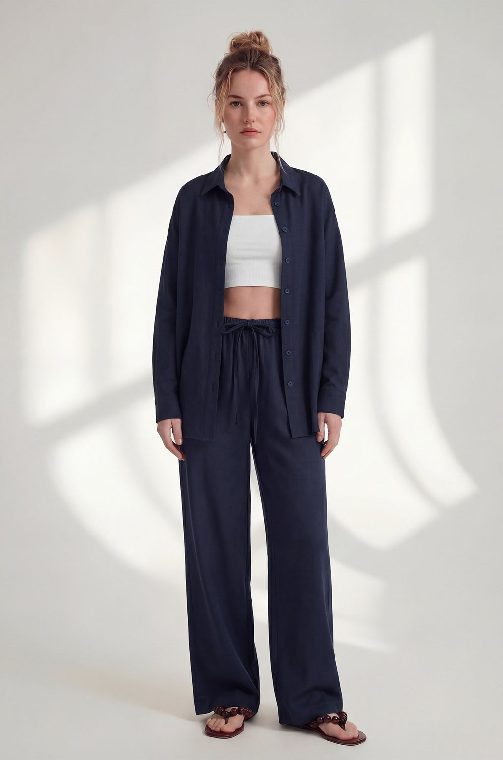 Женская льняная рубашка Happyfox - Happy fox фото 21