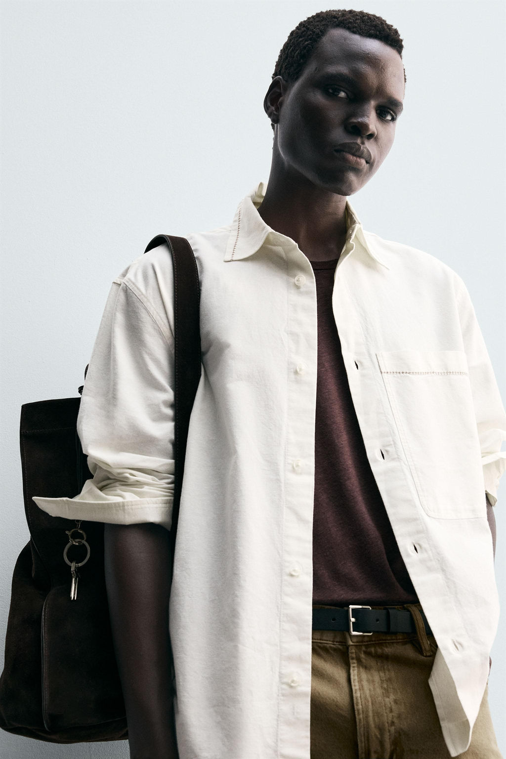 EMBROIDERED COTTON/LINEN SHIRT - Zara фото 6
