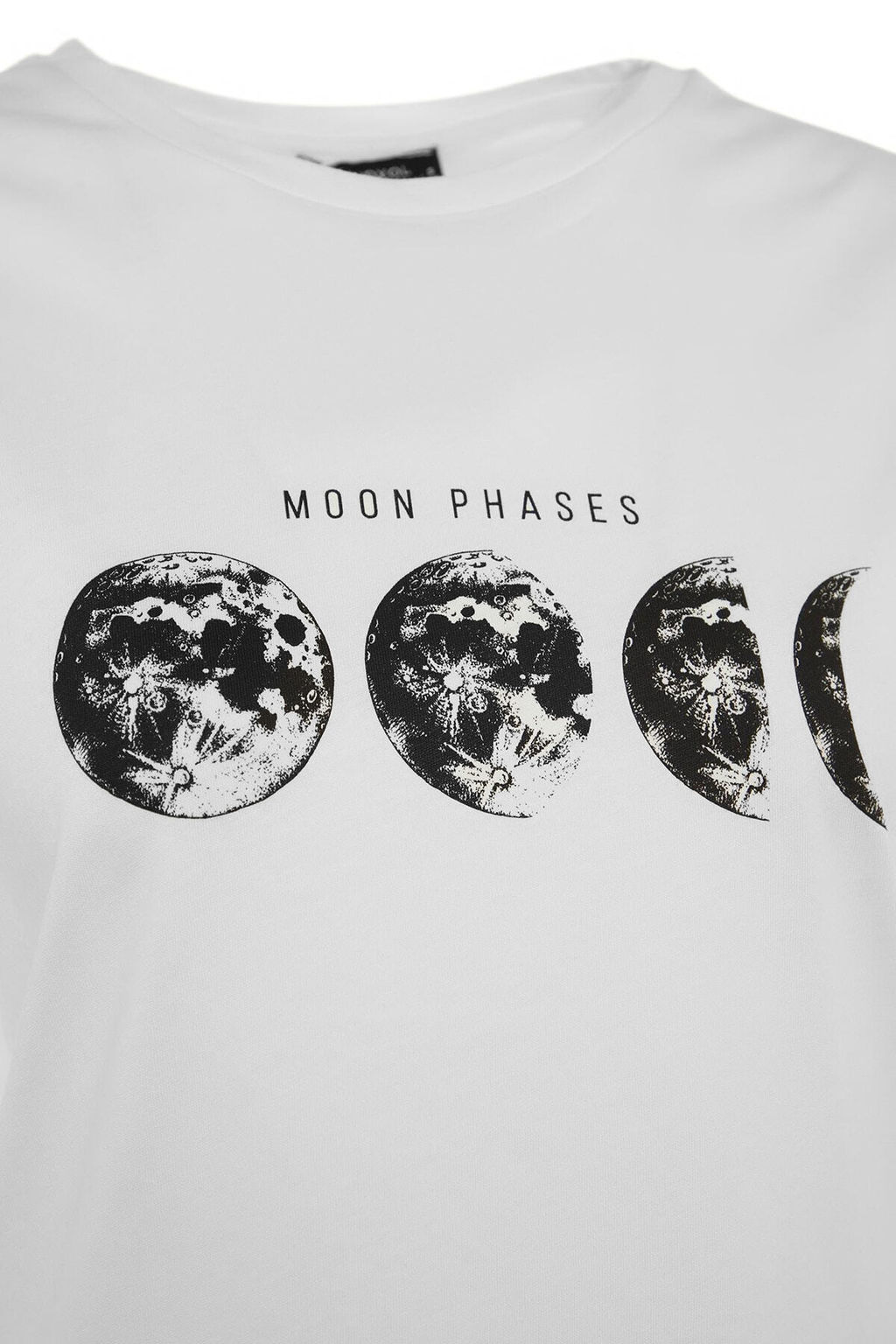 TRENDYOLMILLA Ekru %100 Pamuk Bask?l? Boyfriend Fit Bisiklet Yaka Orme T-Shirt TWOSS20TS0245 фото 13