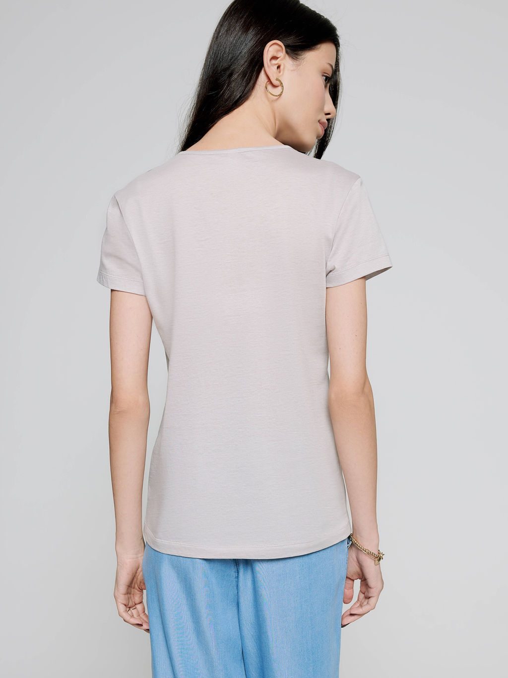 CONTE Футболка из премиального хлопка "ощущение шелка" LD 1119 ashes of grey