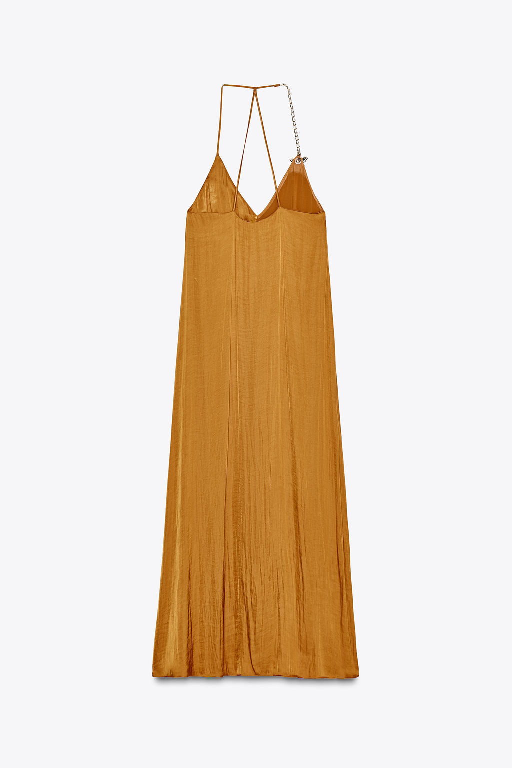 SATIN MIDI DRESS WITH DETAIL - Zara фото 6