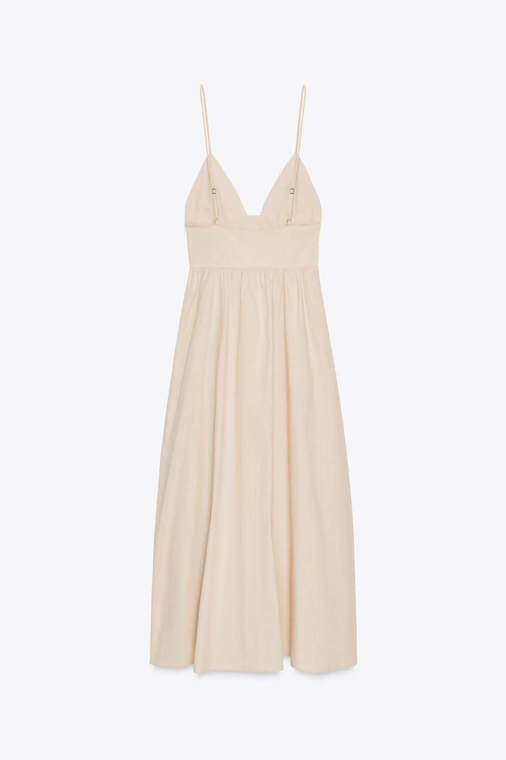POPLIN MIDI DRESS - Zara фото 7