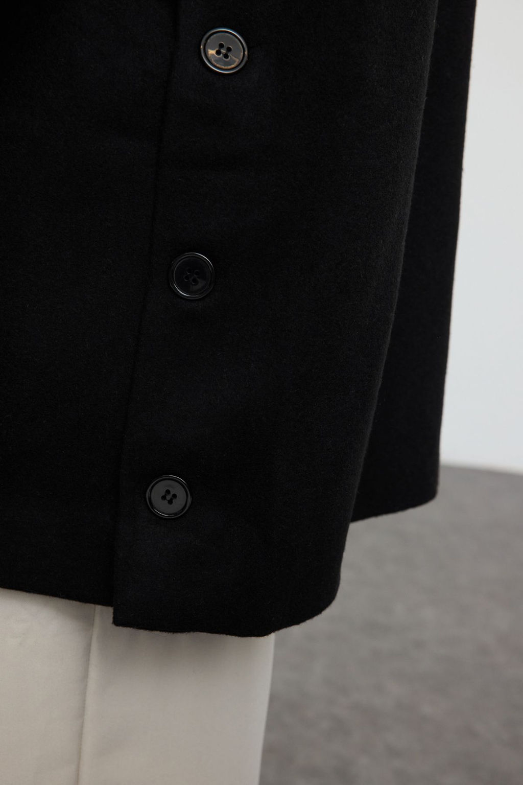 Trendyolmilla Man Antrasit Oversize Fit Dik Yaka Uzun Kase K?sl?k Kaban TMNAW25KB00005  фото 14