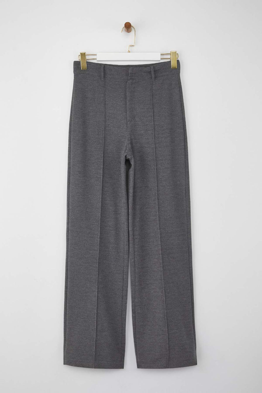 Wardrobe Essentials  Antrasit Premium Straight Esnek Orme Pantolon | TWOAW26PL00024