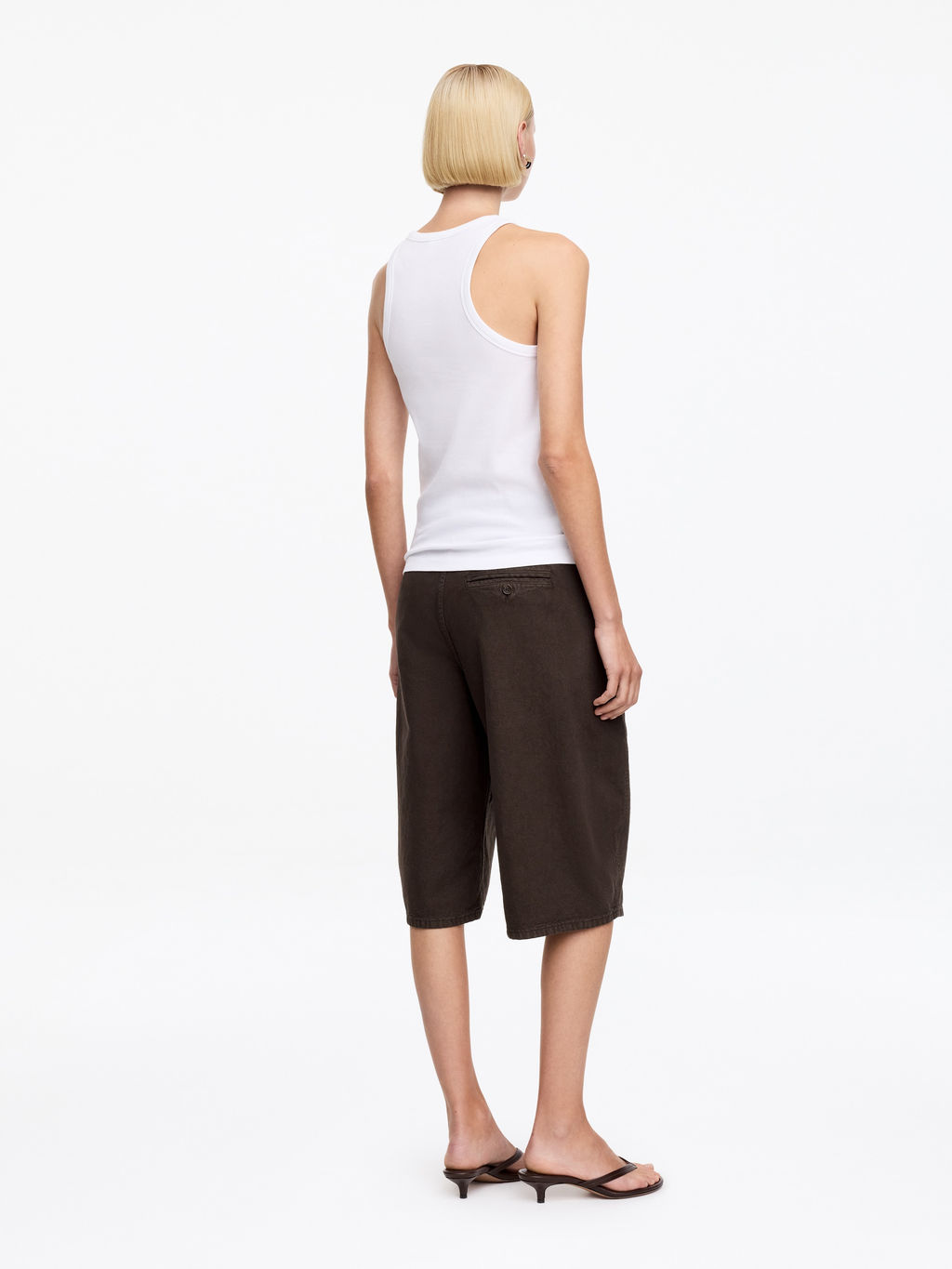 Pantalones tres cuartos barrel-leg - H&m фото 3
