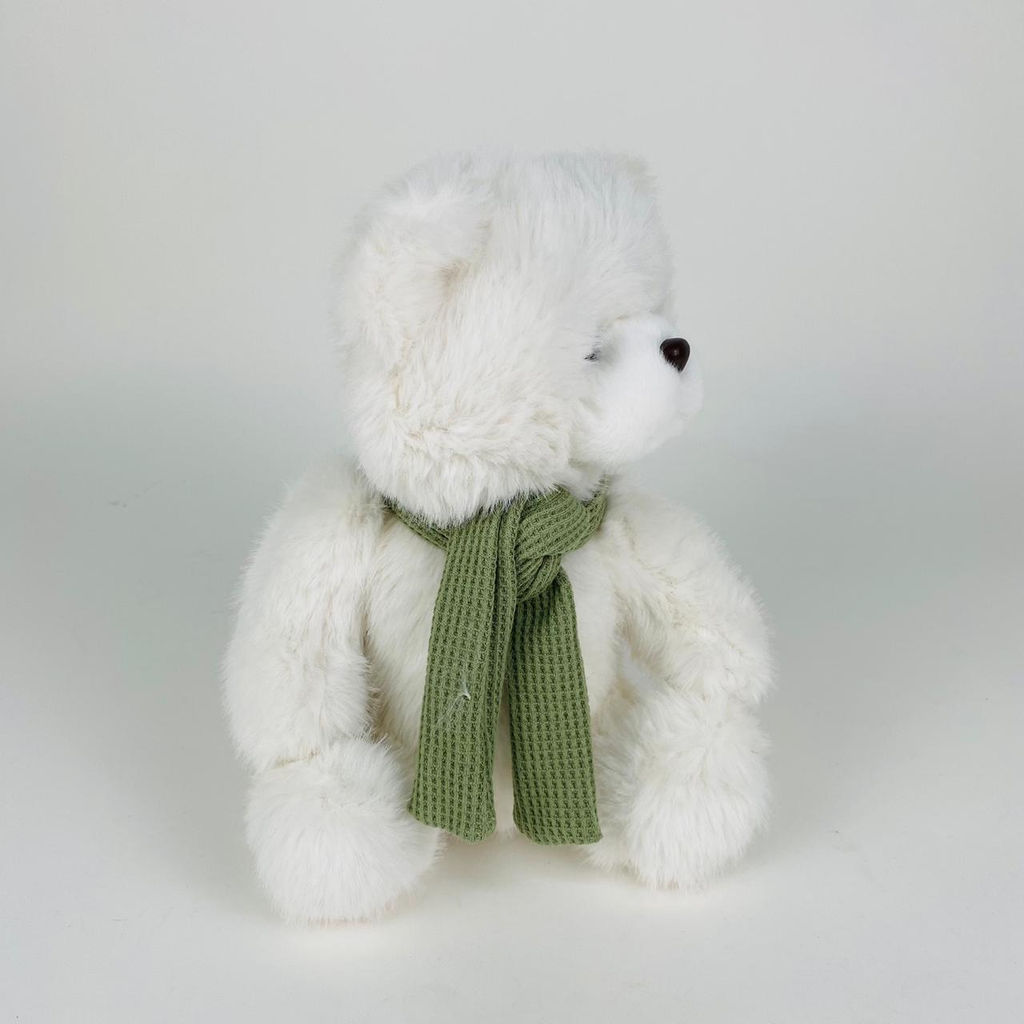 Мягкая игрушка Мишка белый в шарфе 25 см (арт. 1112/25) - Storyland фото 11