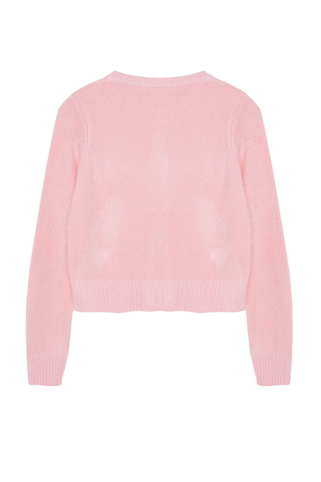 TRENDYOLMILLA Ekru Crop Premium Iplik/Ozel Iplik Cep Detayl? Ceket Gorunumlu Triko H?rka TWOAW24HI00051  фото 22