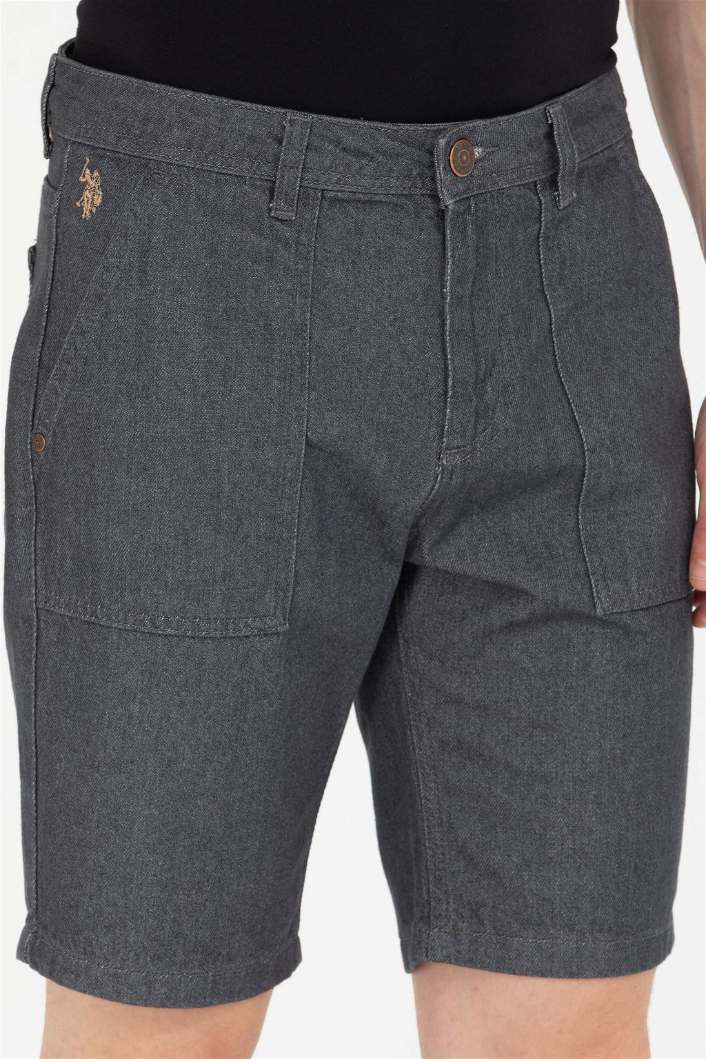 U. S. Polo Assn Мужские светло-серые джинсовые шорты - U.s. polo assn фото 12