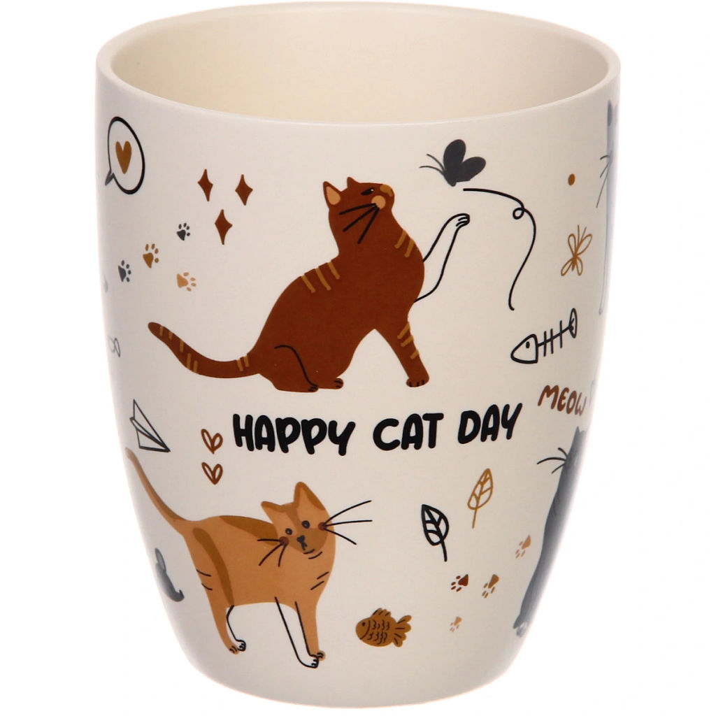 Цена за 2 шт. Кружка керамическая 350мл "Славные котики", микс 4рисунка