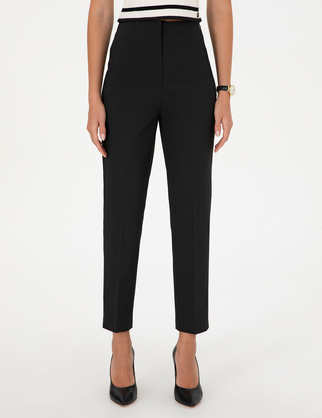 Siyah Carrot Fit Kuma_ Pantolon - Pierre cardin фото 2