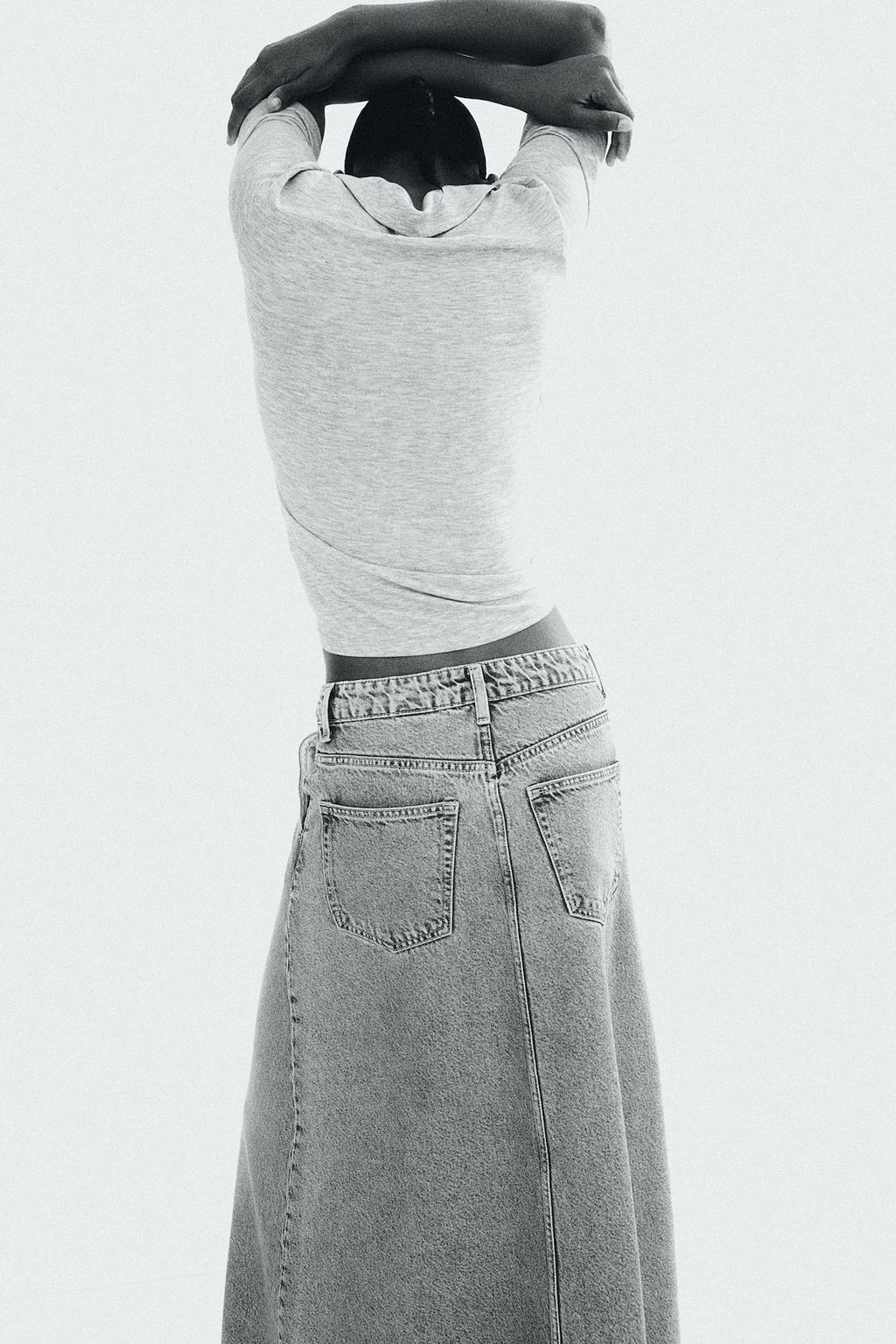 Falda denim de corte evase - H&m фото 3