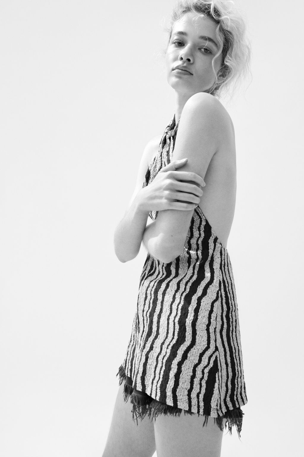 Top halter con efecto arrugado - H&m фото 6