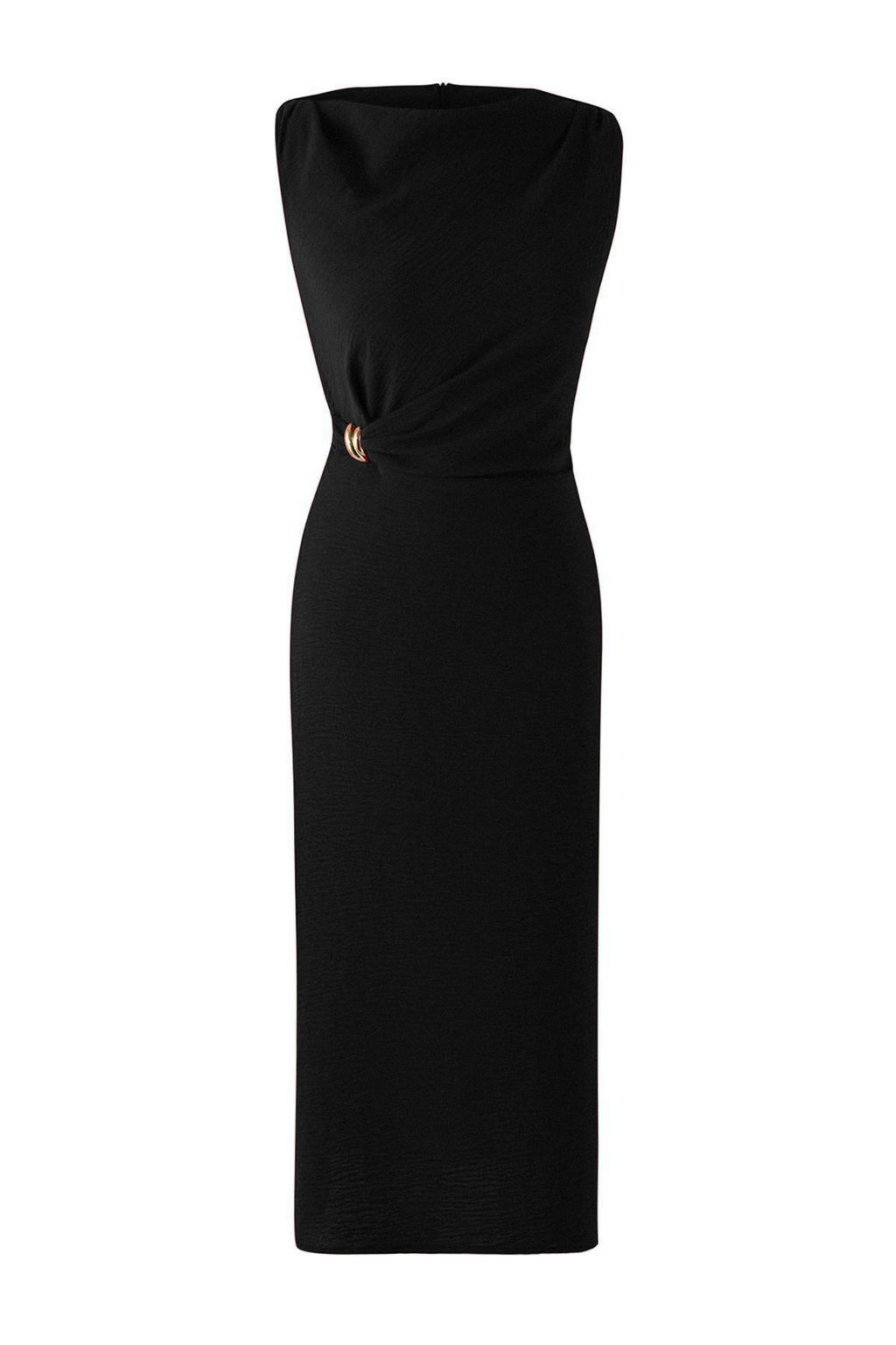 Koyu Visne Aksesuar Detayl? Midi Dokuma Elbise TWOSS25EL00862 - Trendyolmilla фото 17