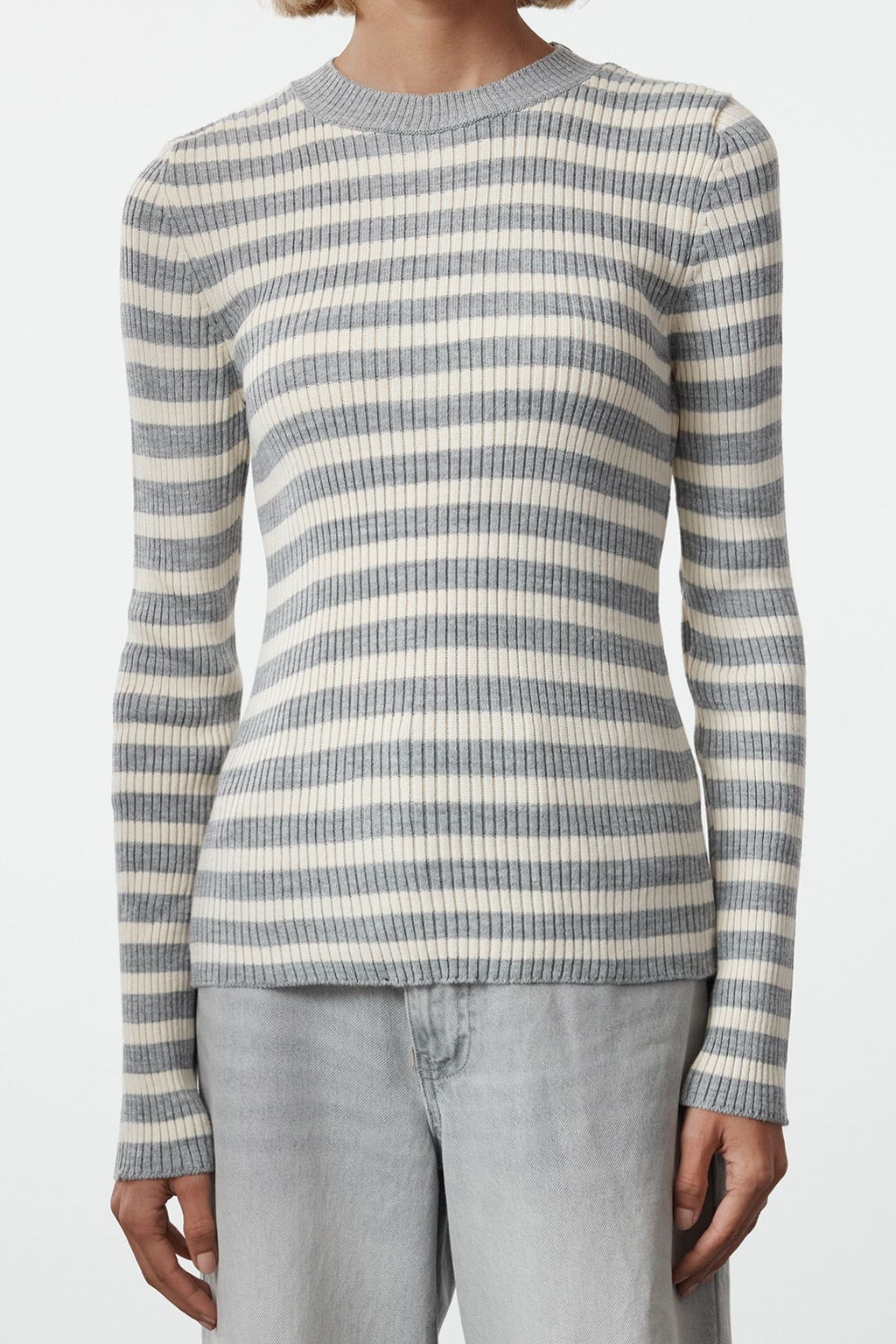 Tas Basic Cizgili Triko Kazak TWOAW21KZ0942 - Trendyolmilla фото 19