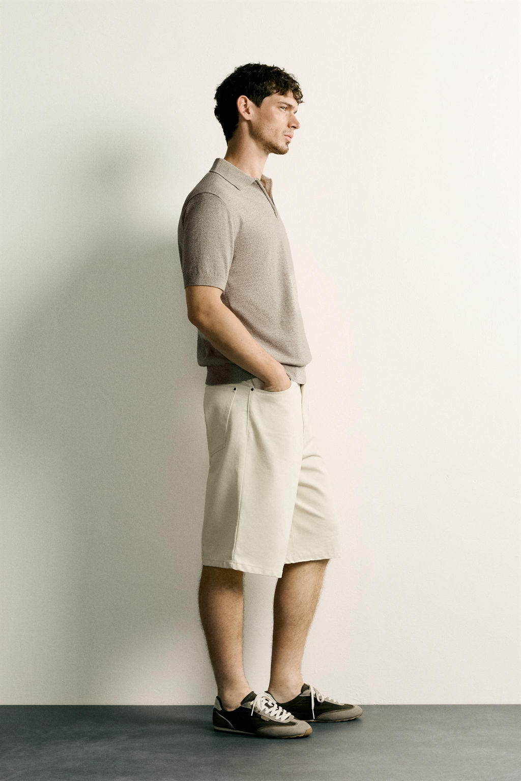 POLO PUNTO REGULAR FIT CREMALLERA / Crudo / Vigor?