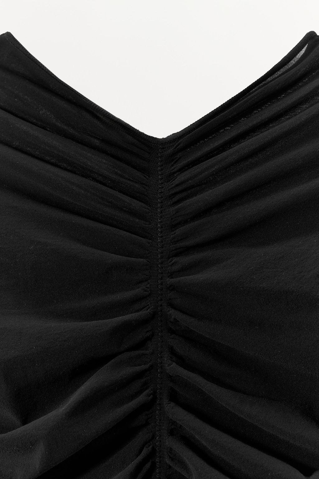 VESTIDO MINI MEDIA FRUNCIDOS / Negro - Zara фото 8