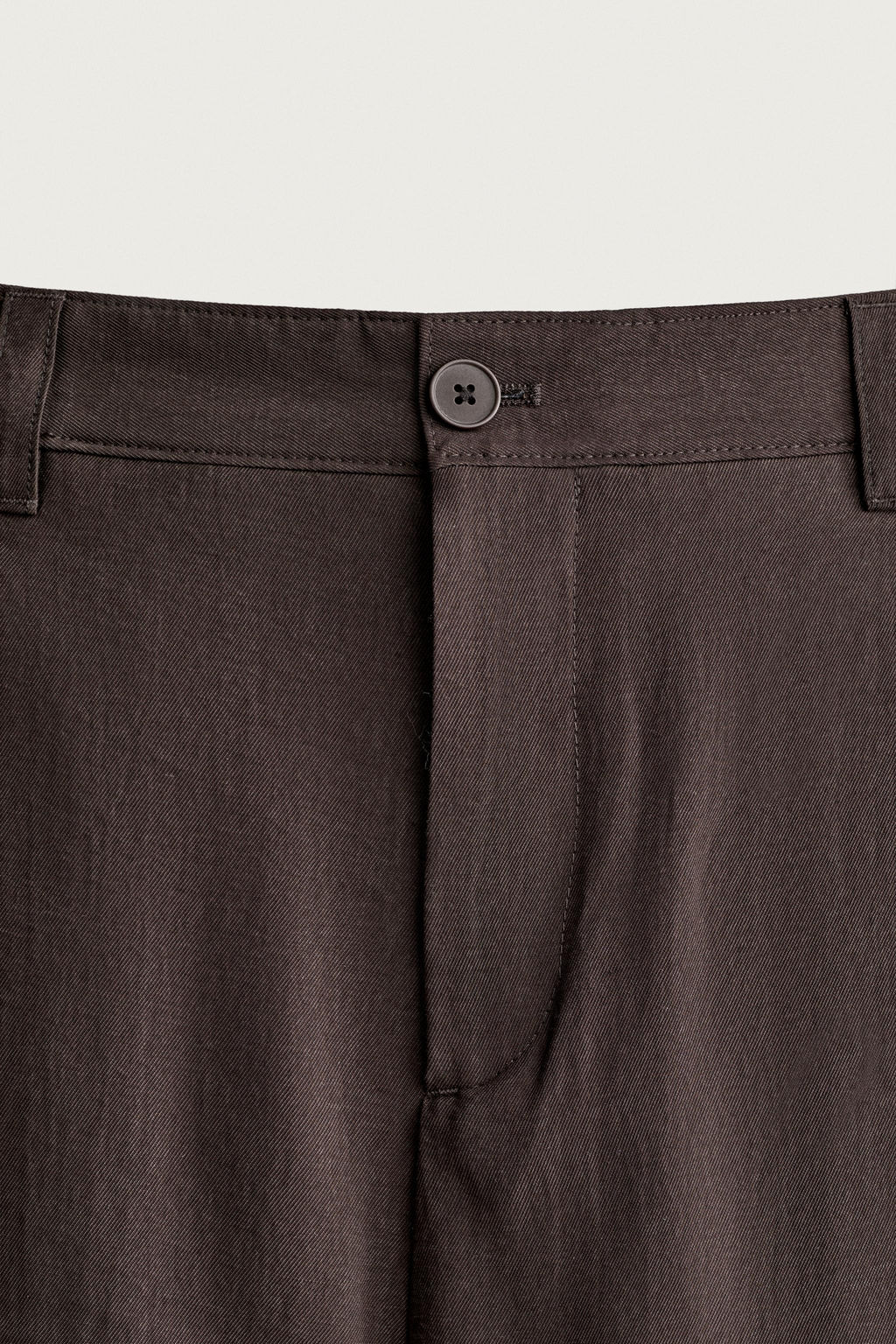 PANTAL?N FLUIDO PLIEGUES LATERALES / Marr?n - Zara фото 12