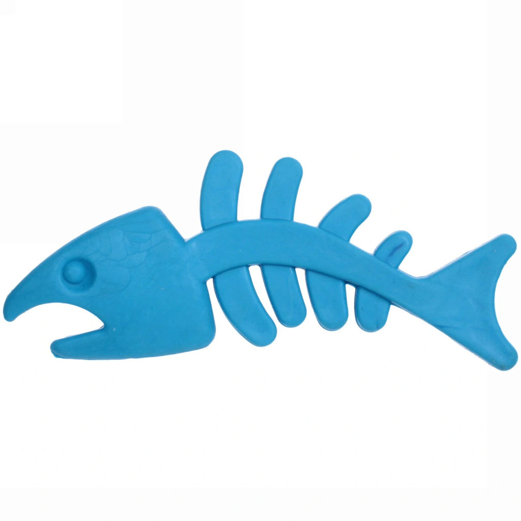Цена за 6 шт. Игрушка для собаки "Bubble gum-Рыбка" 12,7см цвет голубой Ultramarine