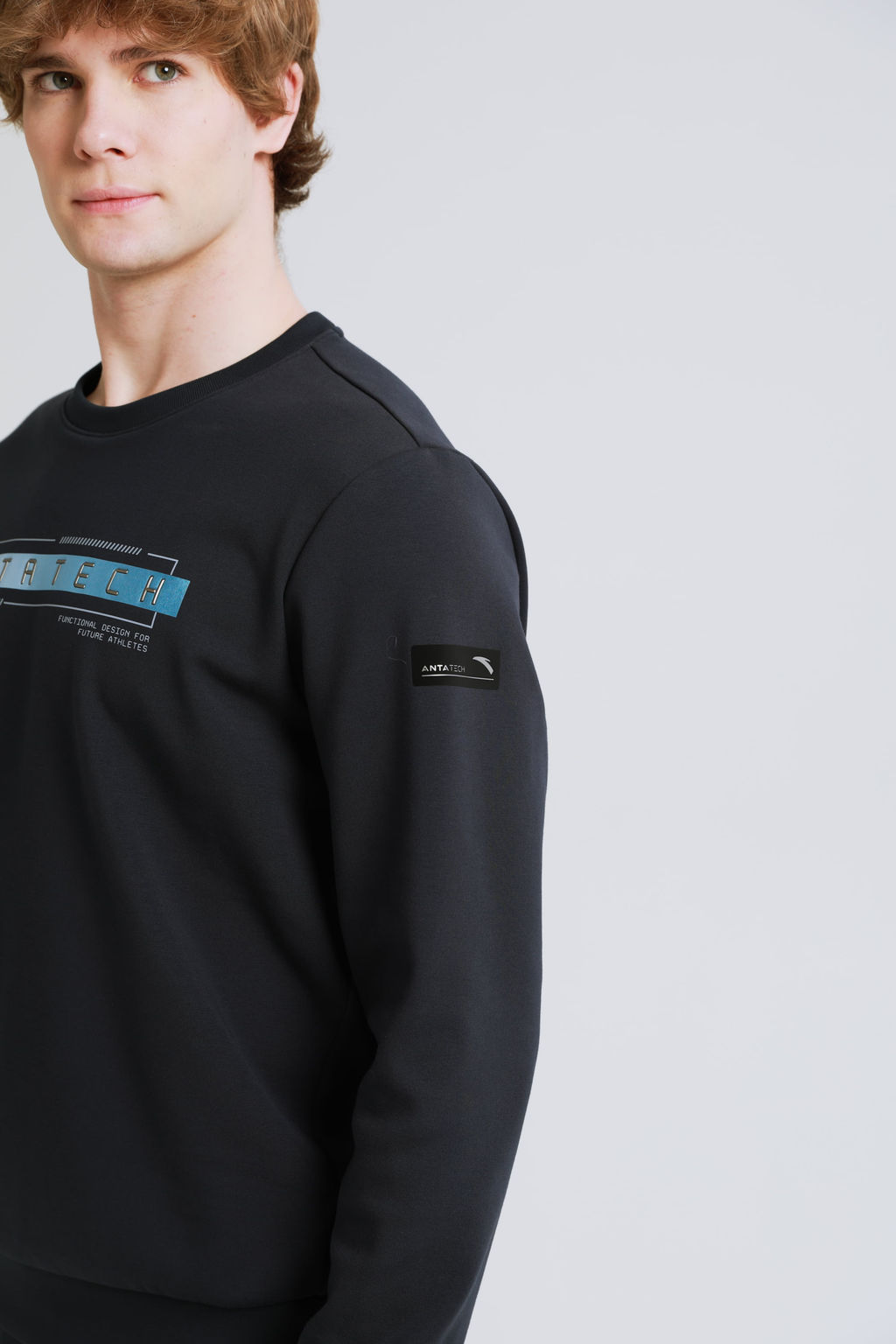 Свитшот с флисом Тёмно-синий - Anta фото 7