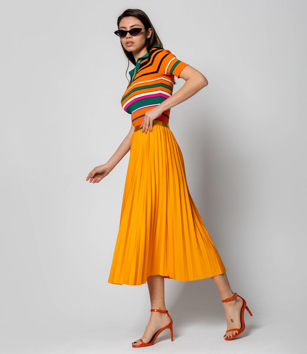 Юбка #КТ601 (4), оранжевый - Dommod фото 4