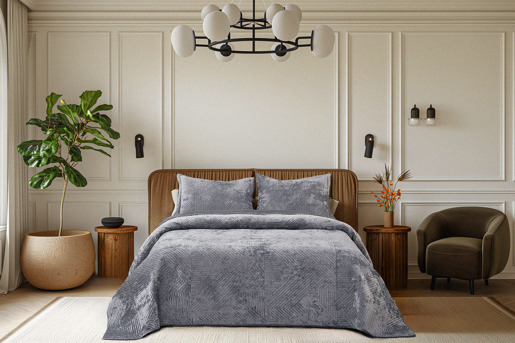 Покрывало Шелфорд  240х260 с наволочками 50*70 (2шт)