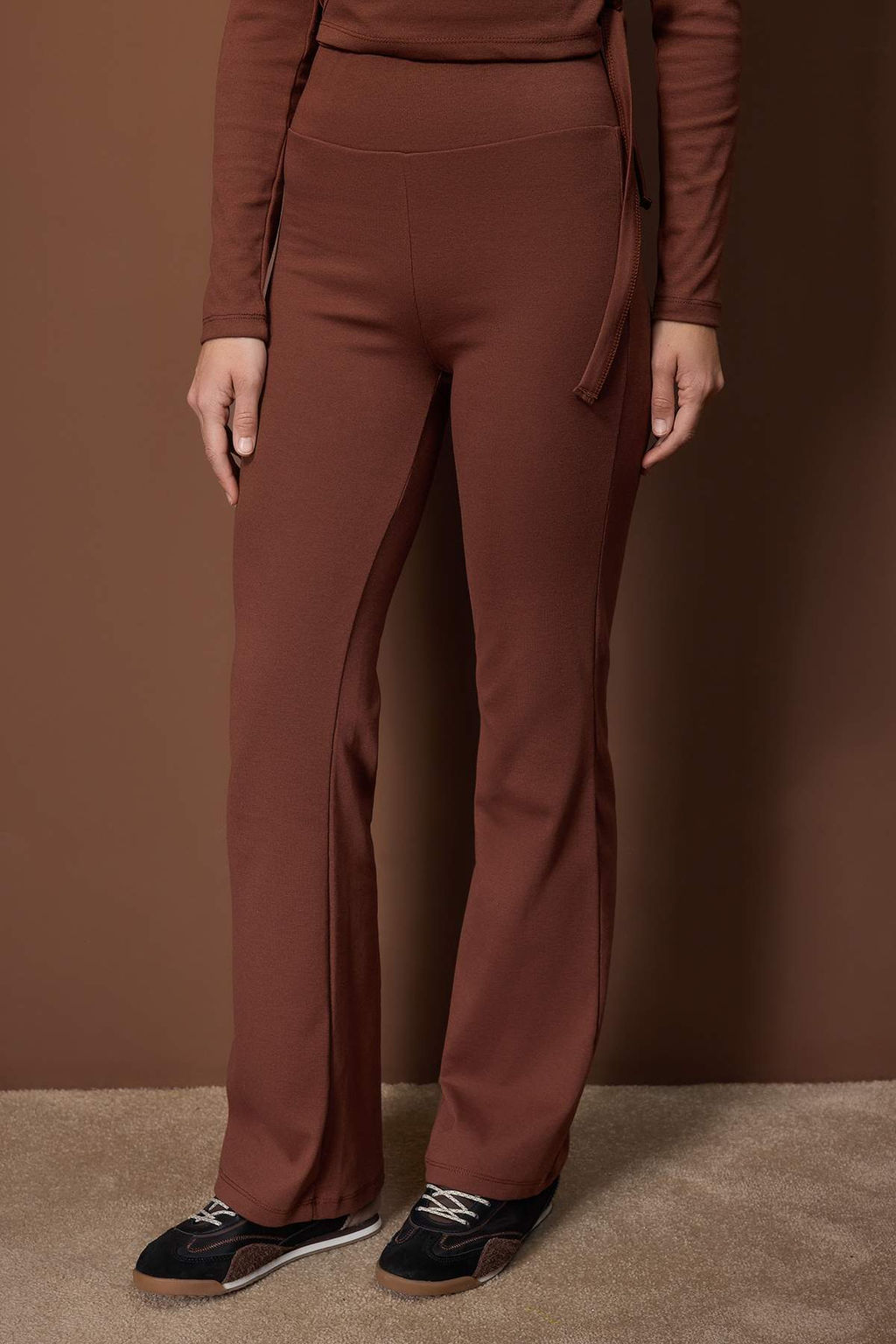 Siyah Kruvaze Kapama Vucuda Oturan Uzun Kollu Esnek Orme Alt-Ust Tak?m TWOAW26AU00029 - Trendyolmilla фото 8