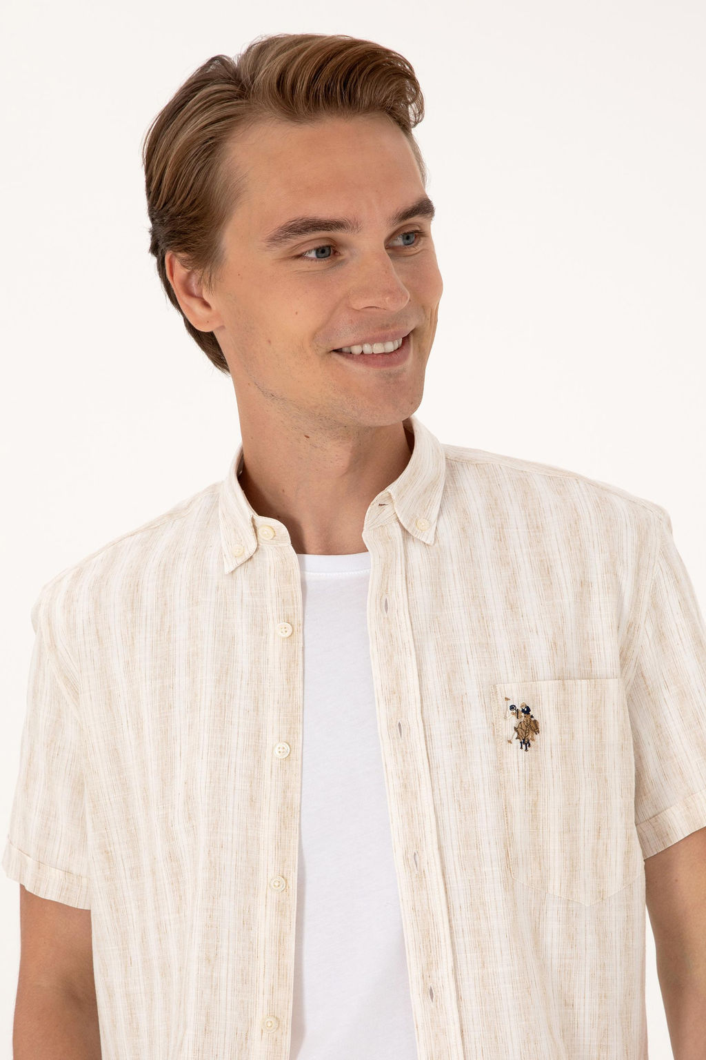 Erkek Camel K_sa Kollu G_mlek - U.s. polo assn фото 2