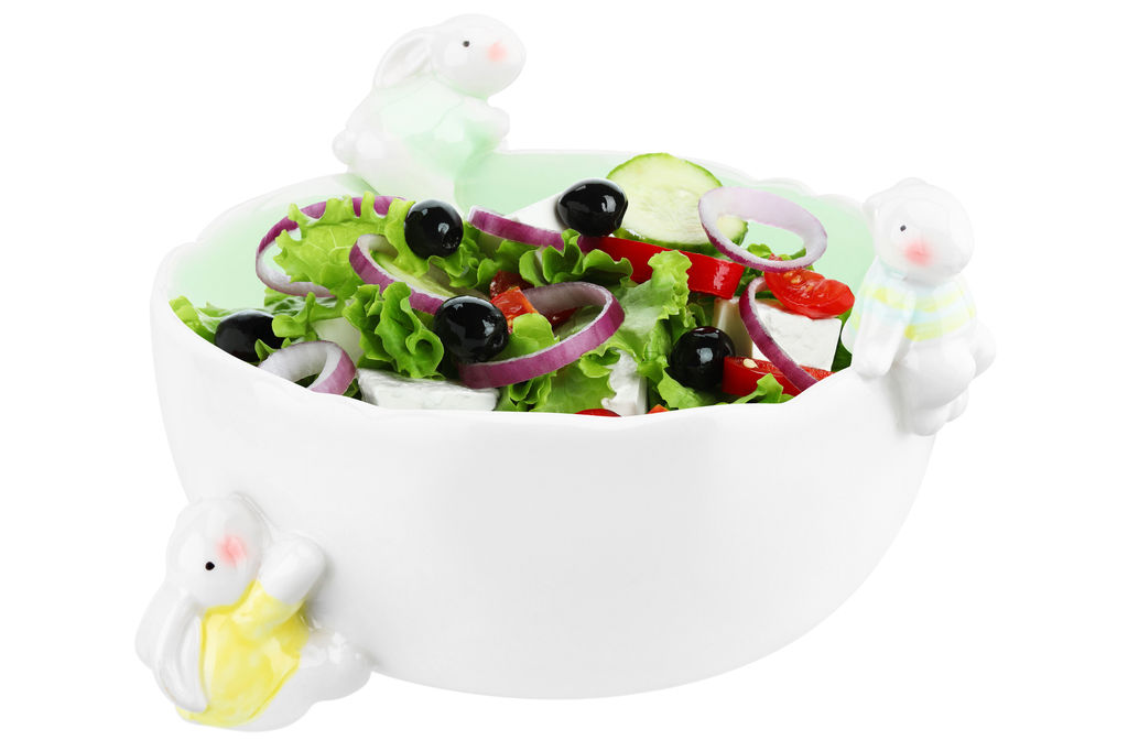 Салатник 17,5*17,5*10,5 см 800 мл "Кролики"