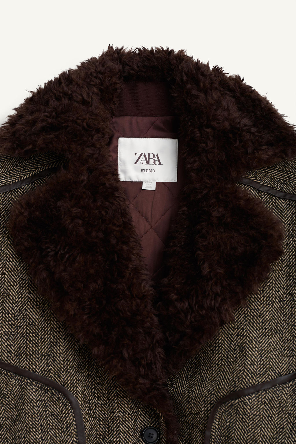 LIMITED EDITION HERRINGBONE COMBINED BOMBER JACKET - Zara фото 8