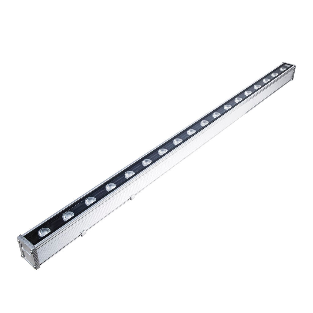 ULF-L52-18W/RGB/L100 DC24V IP65 SILVER Прожектор светодиодный линейный, 1000мм. RGB. DC24V. Алюминий. TM Uniel