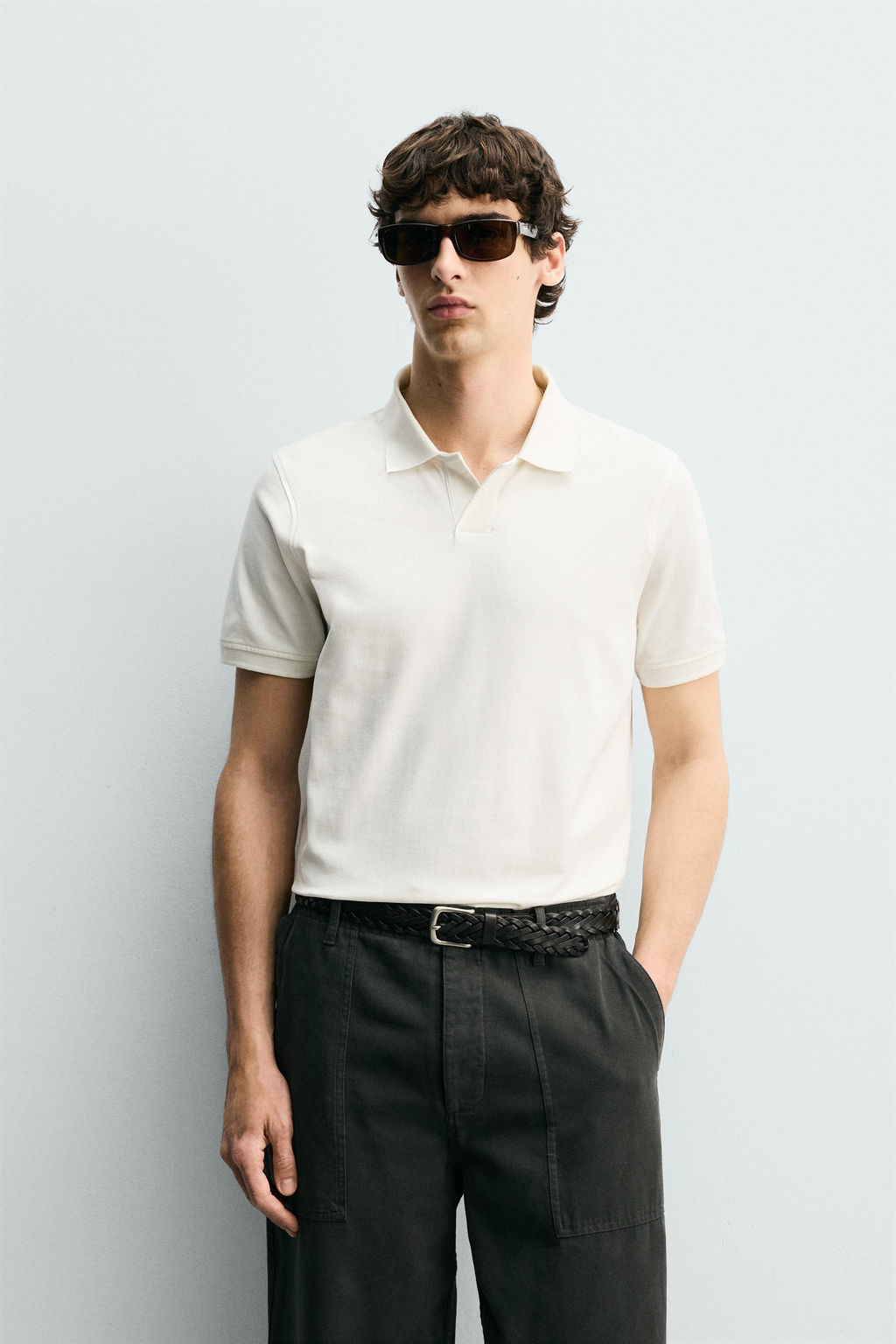 POLO ESTRUCTURA PIQU? / Blanco roto - Zara фото 2