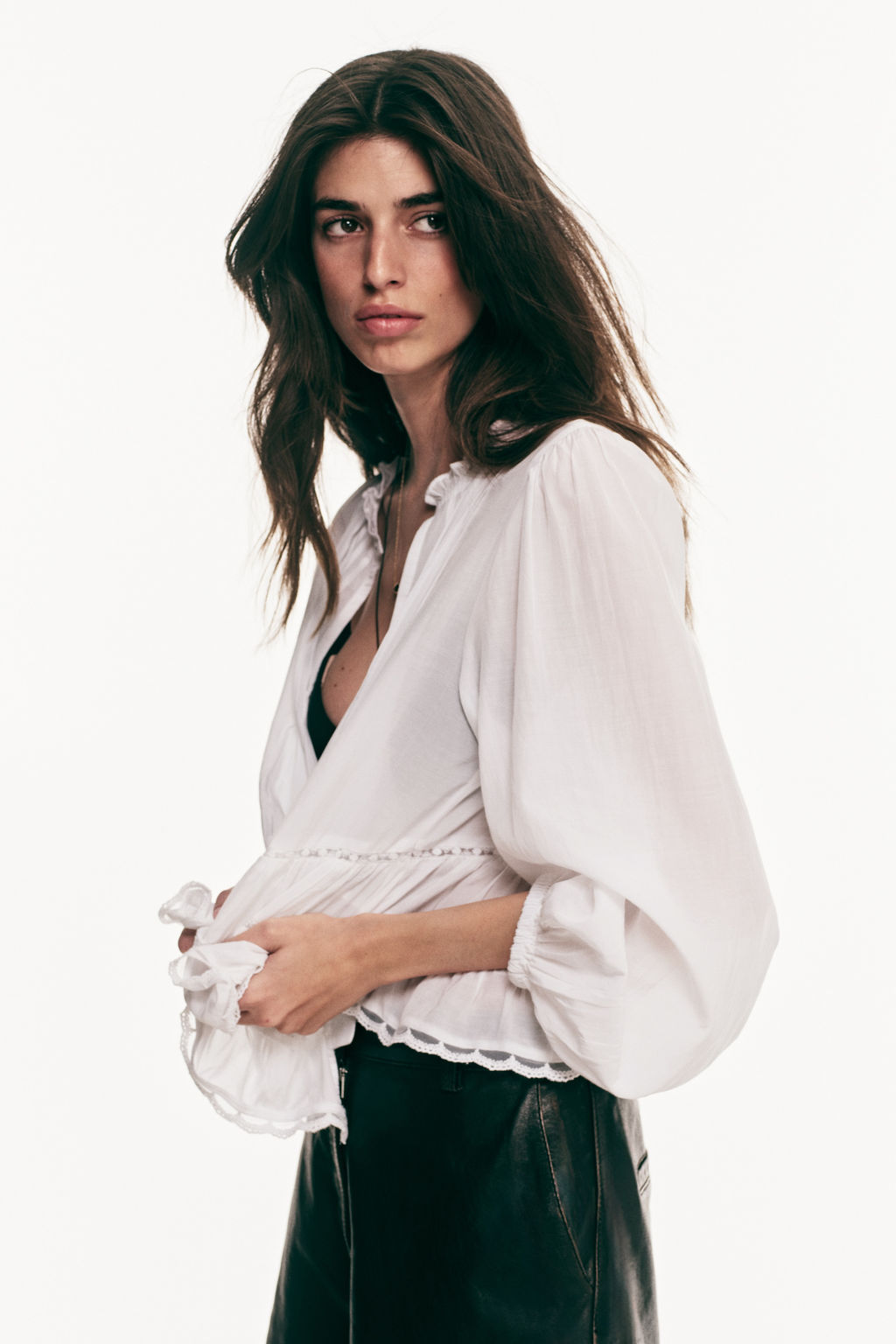 Pintucked blouse - H&m фото 4