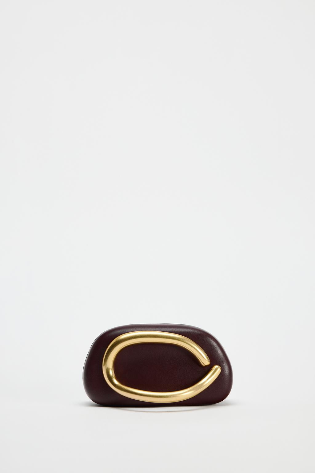 GOLD-CLASPED BOX BAG - Zara фото 2
