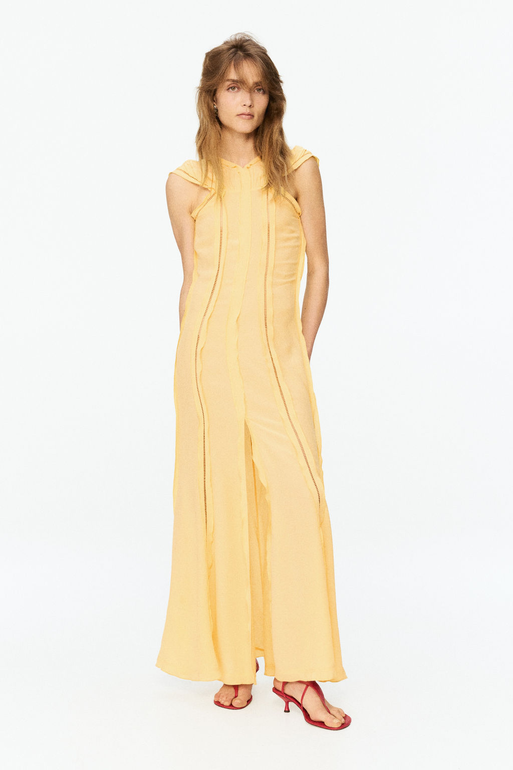 Vestido de espalda descubierta con volantes - H&m фото 3