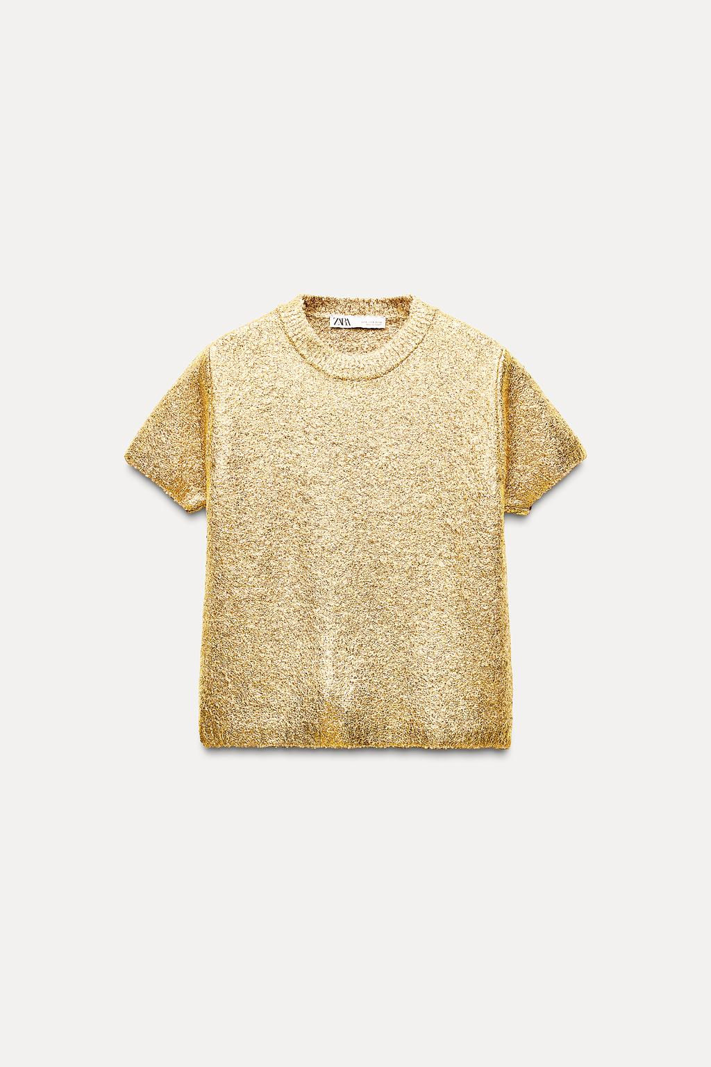 FOIL KNIT SWEATER - Zara фото 6