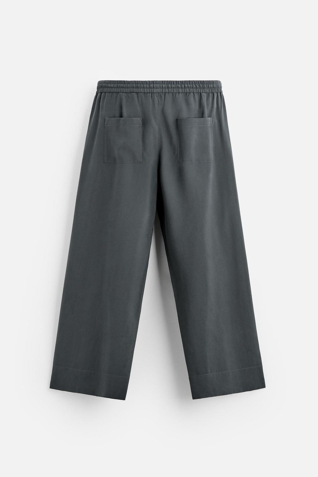 RELAXED FIT FLOWING TROUSERS - Zara фото 7