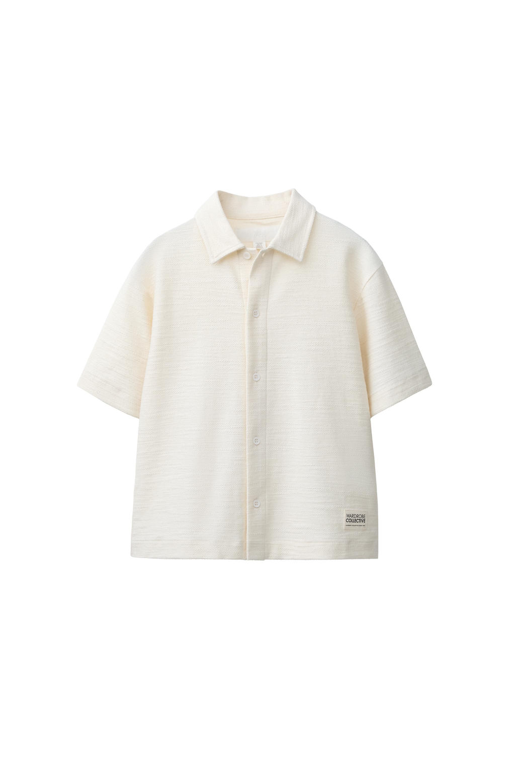 CONJUNTO CAMISA Y BERMUDA TEXTURA ETIQUETA / Crudo / Beige - Zara фото 3